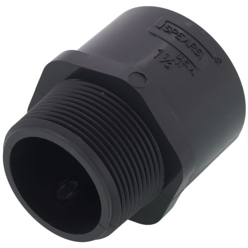 1 - 1/2" PVC Schedule 80 Male Adapter (MIPT x S) - Black Label Supply llc