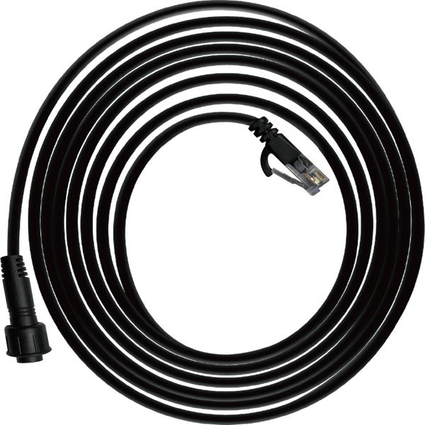 12 ft RJ12 to 4 - pin IP65 connector cable for LMA - T and ThinkGrow LEDs - Black Label Supply llc