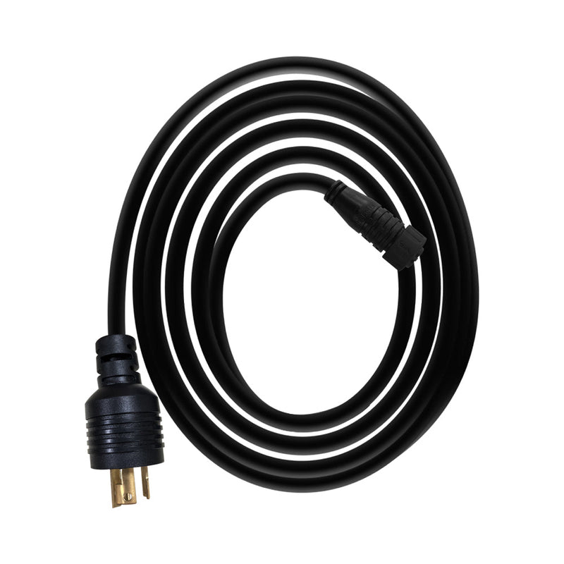 12'/277V Power cord NEMA L7 - 15P Plug - Black Label Supply llc