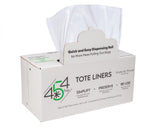 125 Oversized Tote Liners - 27/38 Gallon - Easy Dispensing Roll (54"x36") - Black Label Supply llc