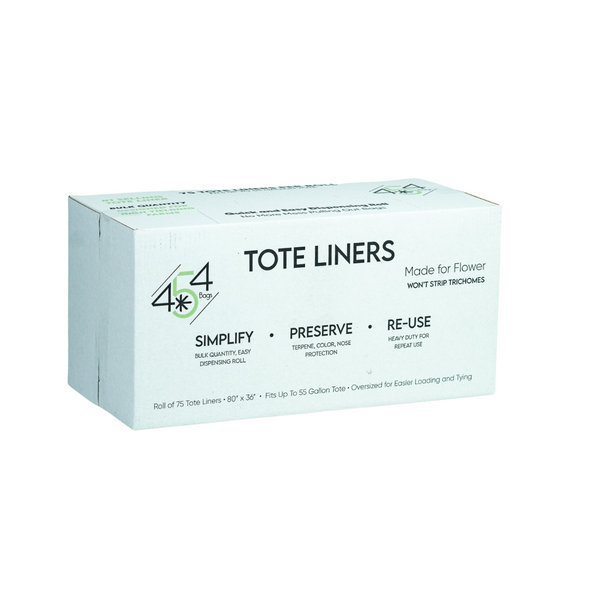 75 Oversized 55 Gallon Tote Liners - 80"x36" on Easy Dispensing Roll