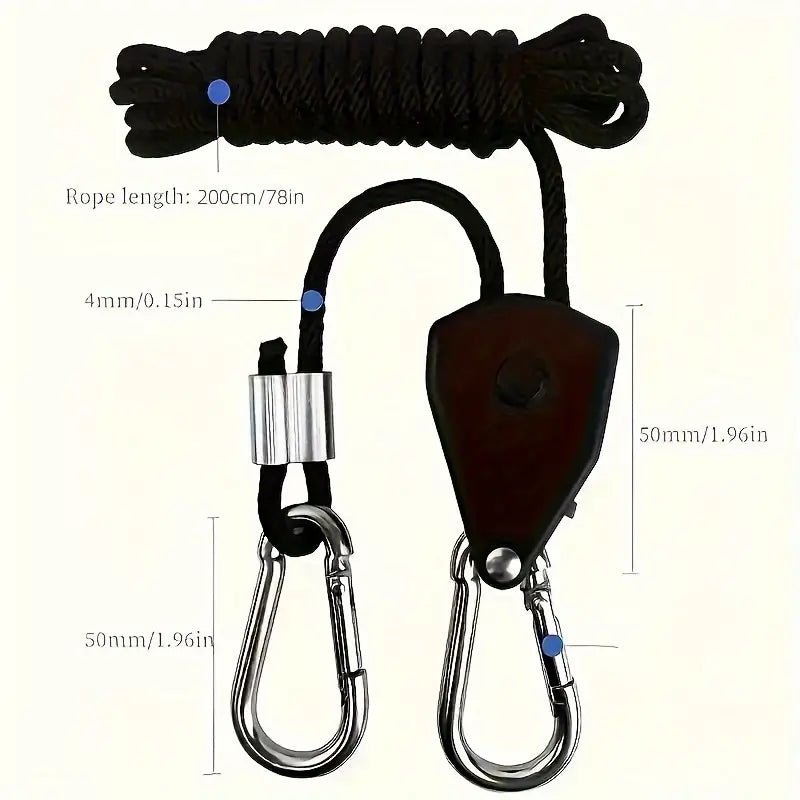 1/8 Inch Adjustable Heavy Duty Rope Hanger Ratchet - Black Label Supply llc