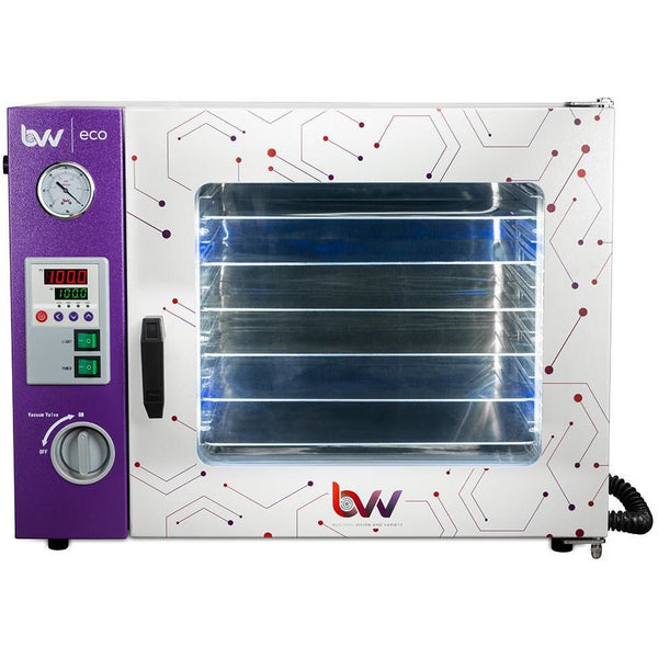 1.9CF ECO Vacuum Oven - 4 Wall Heating, LED display, LED's - 6 Shelves Standard - Black Label Supply llc