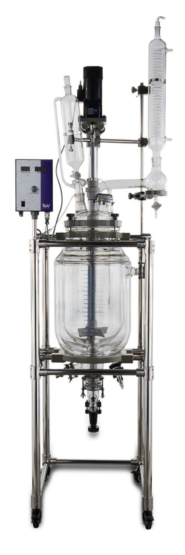 20L BVV™ Double Jacketed Glass Reactor - Black Label Supply llc