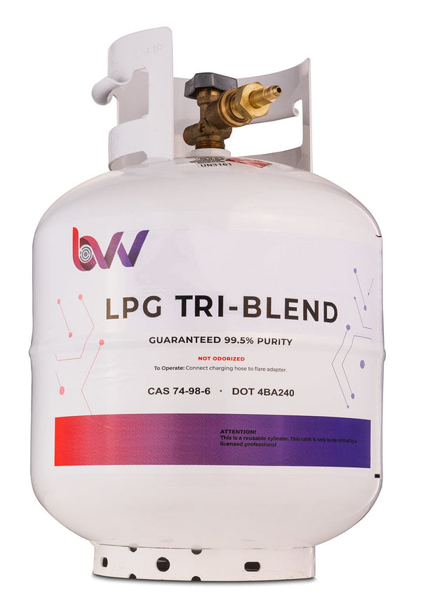 20LB High Purity USA 50/25/25% N - Butane/Iso - Butane/Propane TRI - Blend - 99.5% Guaranteed - Buy 2 Get 1 Free (Add 3 To Cart) - Black Label Supply llc