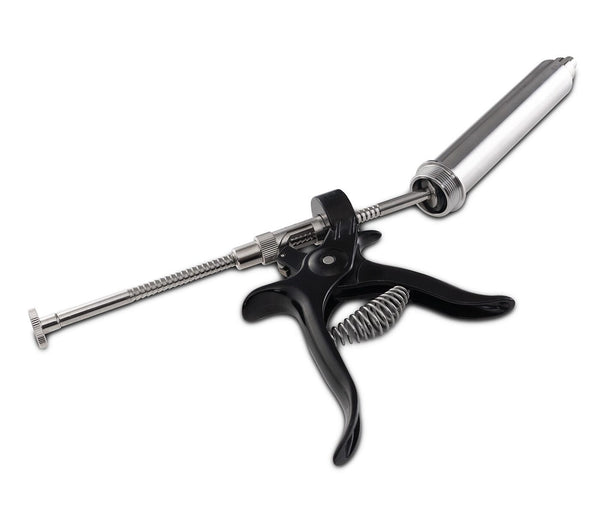 25ml Heated Filling Gun with Stainless Steel Barrel (0.5ml Incremental Shots) - Black Label Supply llc