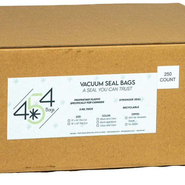 VACUUM BAGS - 15"x20" Pre Cut - Black and Clear