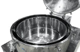 280L Jacketed Stainless Steel Centrifuge with Explosion Proof Motor and Siemens Controller - 85LB Max Capacity - Black Label Supply llc