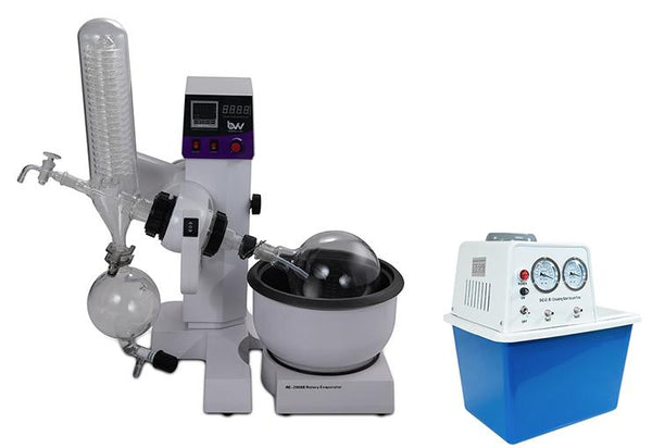 2L Electric Rotary Evaporator Kit with BVV™ Water Circulation Vacuum Pump - Black Label Supply llc