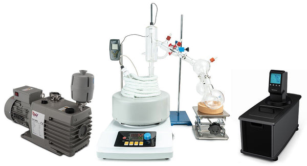 2L Premium Short Path Distillation Turnkey Setup with P2 Distillation Head - Black Label Supply llc