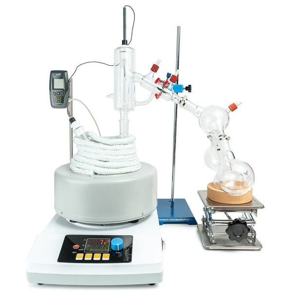 2L Premium Short Path Distillation Turnkey Setup with P2 Distillation Head - Black Label Supply llc