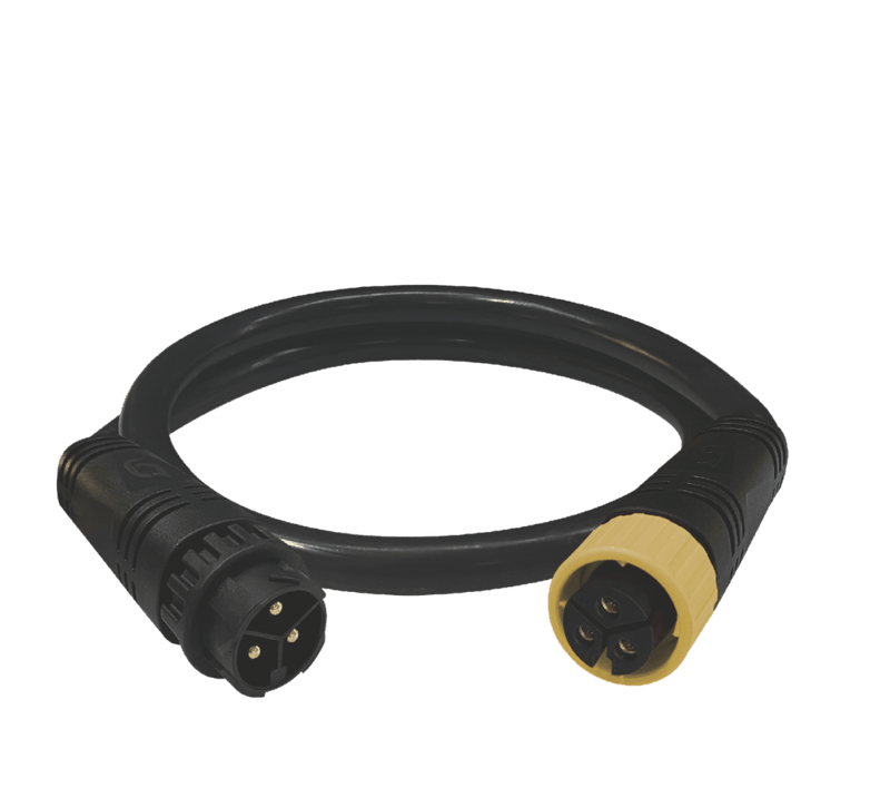 3' 20A AWG#12 ThinkGrow Extension Power Cord - Black Label Supply llc