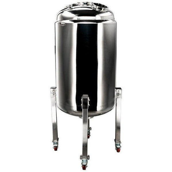 300L 304SS Jacketed Collection and Storage Vessel with Locking Casters - Black Label Supply llc