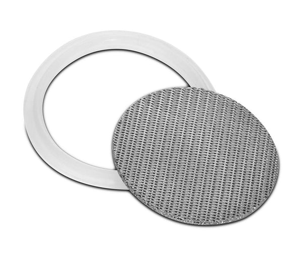 316L Stainless Dutch Weave Sintered Filter Disk 1 micron and up - Silicone - Black Label Supply llc