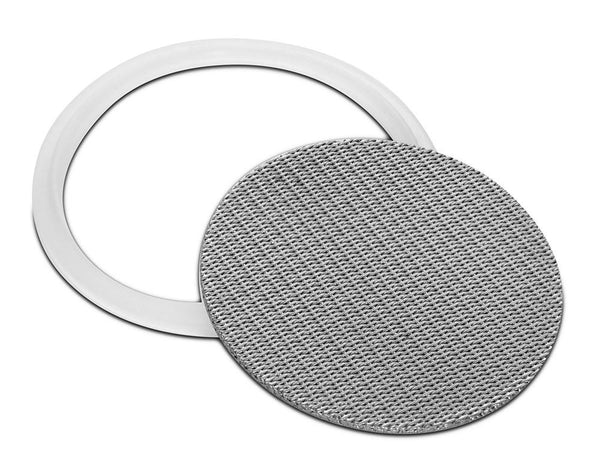 316L Stainless Dutch Weave Sintered Filter Disk 1 micron and up - Silicone - Black Label Supply llc