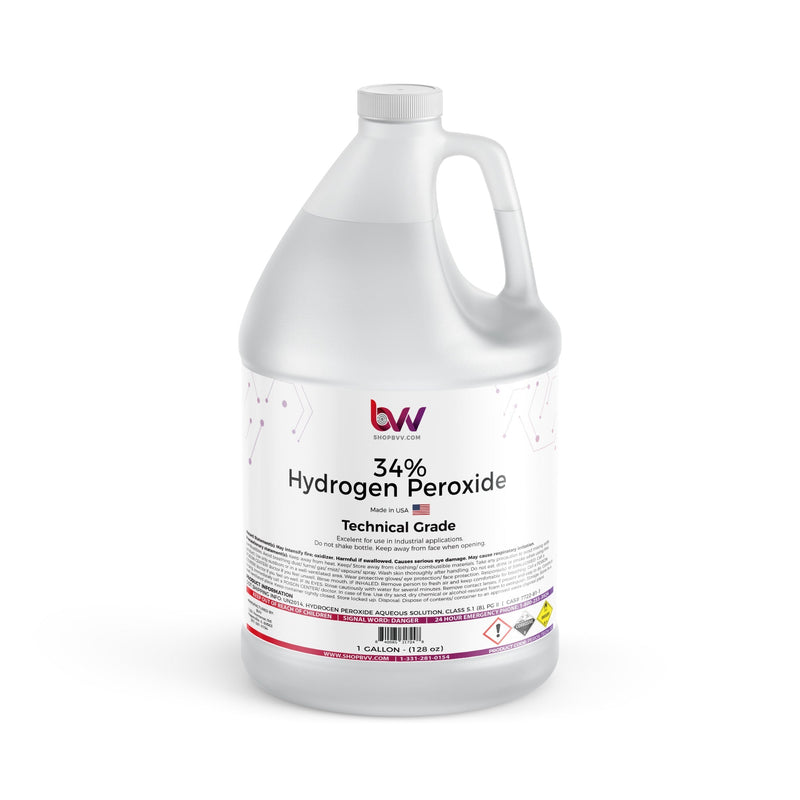 34% Hydrogen Peroxide Technical Industrial Grade, Oxygenator - Black Label Supply llc