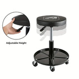 Heavy-Duty Adjustable Swivel Rolling Shop Stool