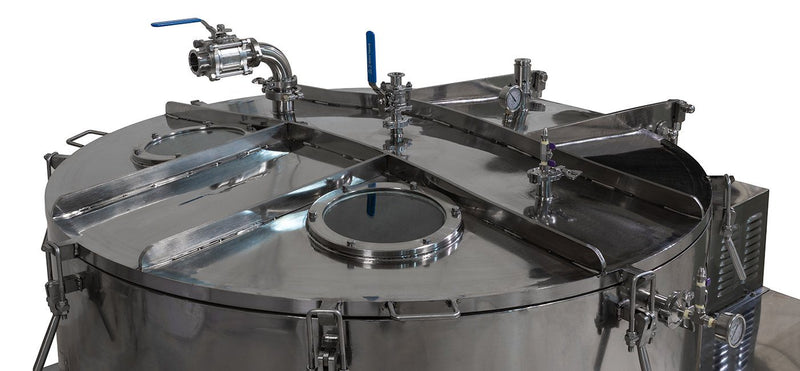 475L Jacketed Stainless Steel Centrifuge with Explosion Proof Motor and Siemens Controller - 150Lbs Max Capacity - Black Label Supply llc