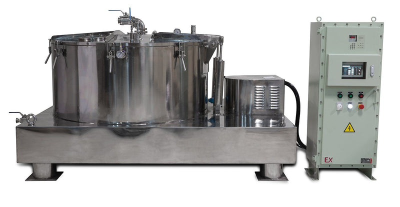 475L Jacketed Stainless Steel Centrifuge with Explosion Proof Motor and Siemens Controller - 150Lbs Max Capacity - Black Label Supply llc