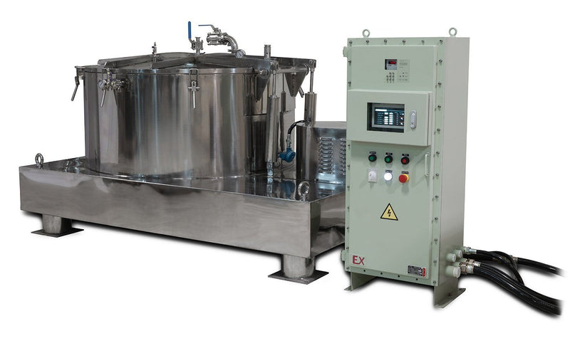 475L Jacketed Stainless Steel Centrifuge with Explosion Proof Motor and Siemens Controller - 150Lbs Max Capacity - Black Label Supply llc