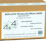 55 Gallon Drum Liner - Quality for Storage - 30 pack - Black Label Supply llc