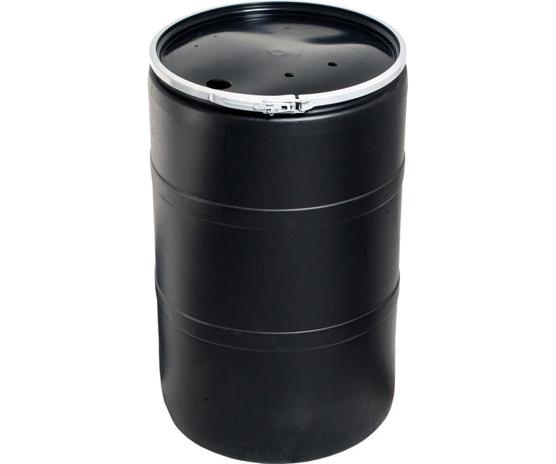 55 Gallon Drum w/Drilled Lid & Lock - Black Label Supply llc