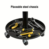 Heavy-Duty Adjustable Swivel Rolling Shop Stool