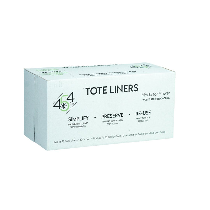 75 Oversized 55 Gallon Tote Liners - 80"x36" on Easy Dispensing Roll - Black Label Supply llc