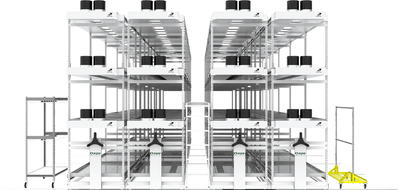 PIPP Horticulture - Mobile Vertical Grow Racks (CUSTOM PRICED AFTER ORDER)