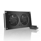 AIRPLATE Home Theater and AV Quiet Cabinet Cooling Fan System - Black Label Supply llc