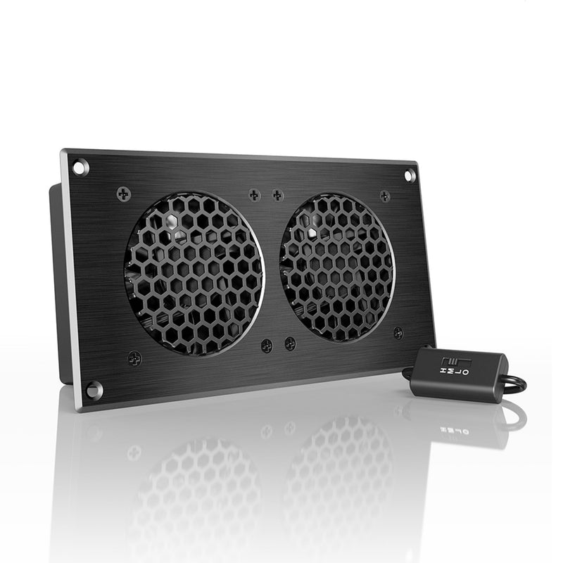 AIRPLATE Home Theater and AV Quiet Cabinet Cooling Fan System - Black Label Supply llc