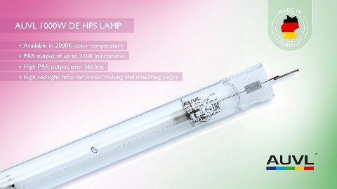 AUVL 1000W DE HPS lamp - Black Label Supply llc