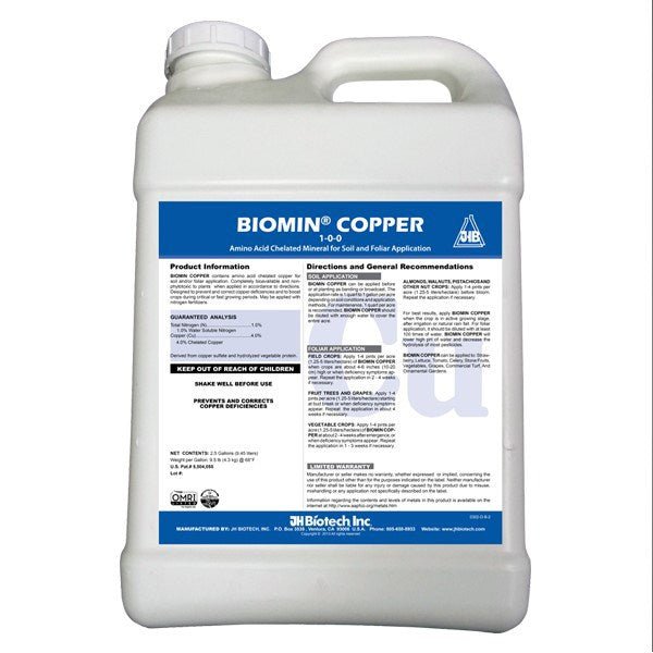 Biomin® Copper OMRI Listed® - Black Label Supply llc