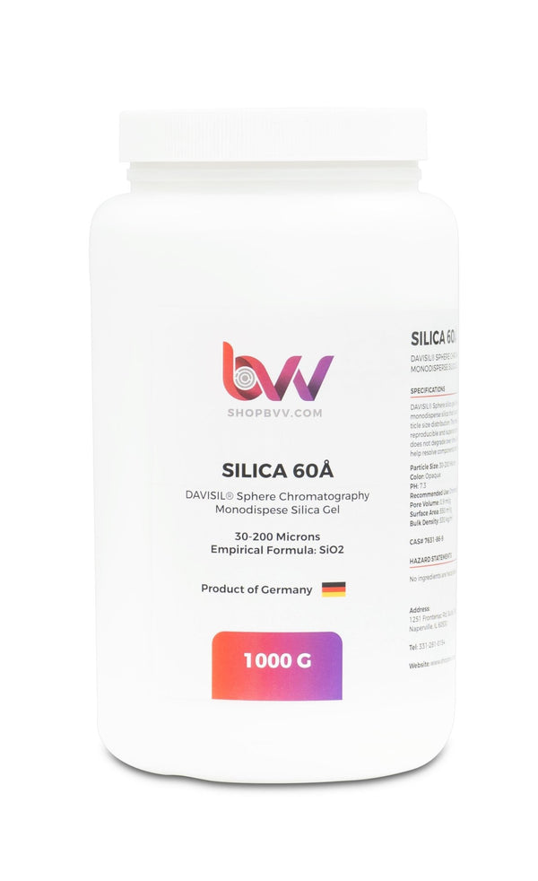 BVV™ Chromatography Silica Gel 60A 30 - 200μm (Made in Germany) - Black Label Supply llc