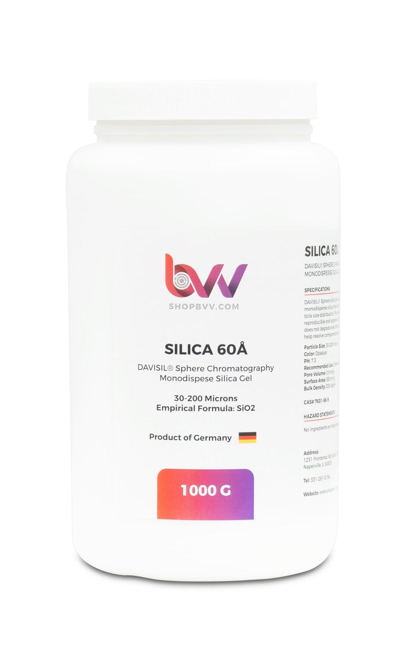 BVV™ Chromatography Silica Gel 60A 30 - 200μm (Made in Germany) - Black Label Supply llc