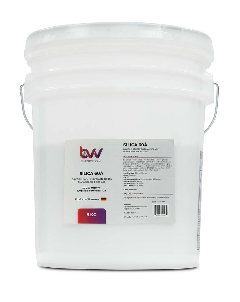 BVV™ Chromatography Silica Gel 60A 30 - 200μm (Made in Germany) - Black Label Supply llc