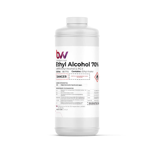 BVV™ Ethyl Alcohol 70% - USP 140 Proof - Black Label Supply llc