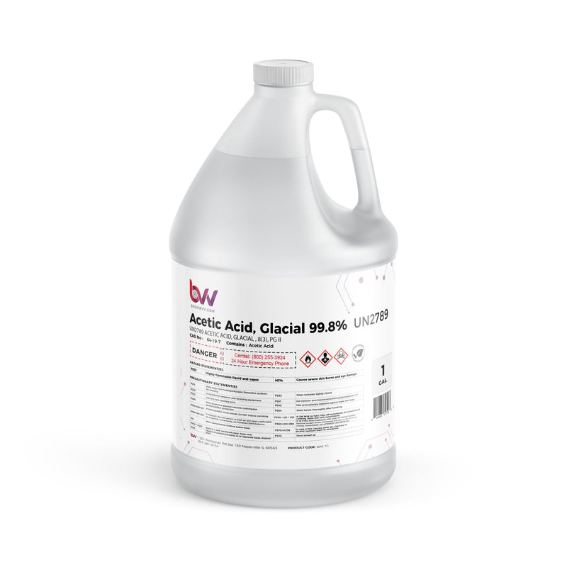 BVV™ Food & Lab Grade Glacial Acetic Acid 99.8% - Black Label Supply llc