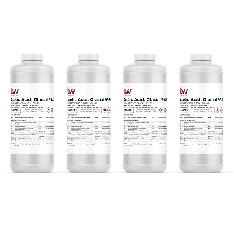 BVV™ Food & Lab Grade Glacial Acetic Acid 99.8% - Black Label Supply llc