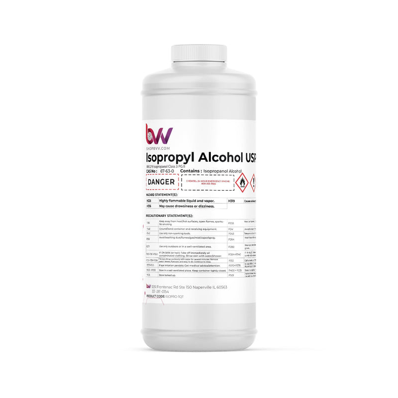 BVV™ High Purity Isopropyl Alcohol 99% USP (IPA) - Black Label Supply llc