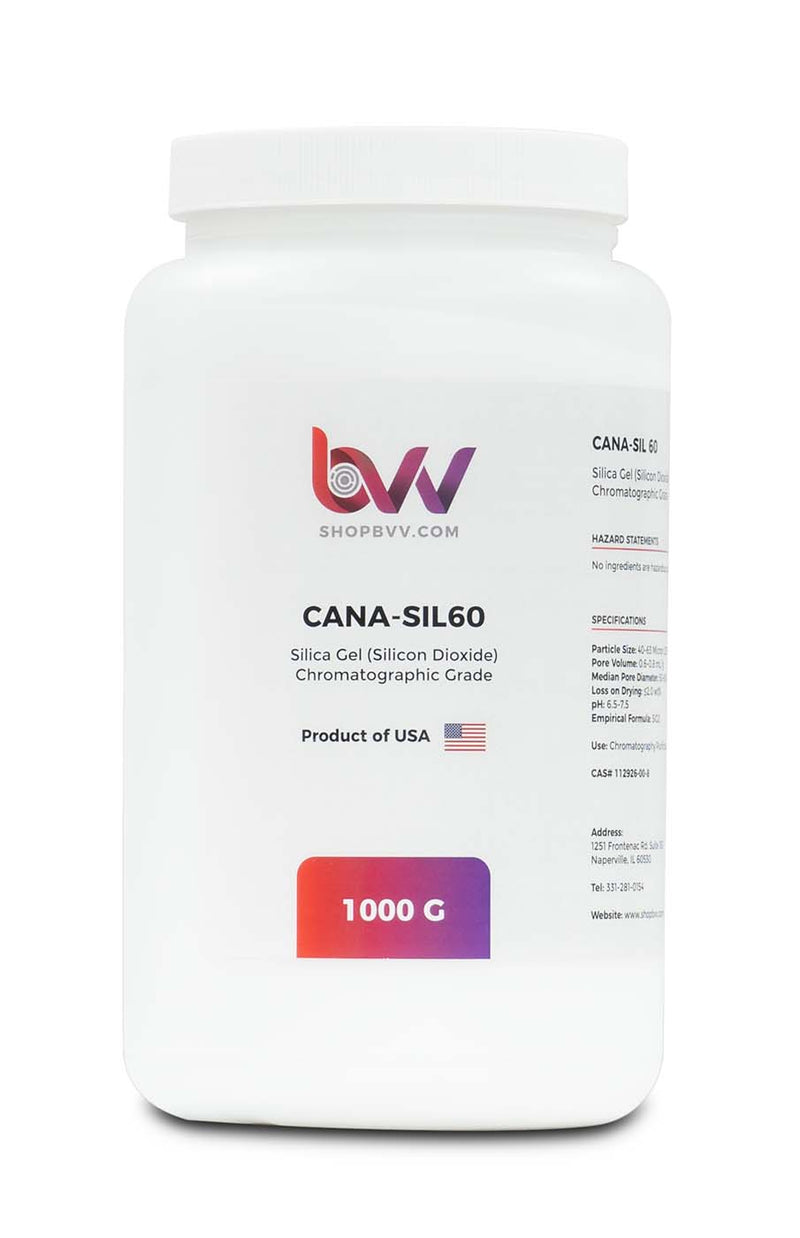 CANA - SIL60™ Silica Gel 60A Chromatographic Grade 40 - 63 micron (230 - 400 Mesh) - Black Label Supply llc