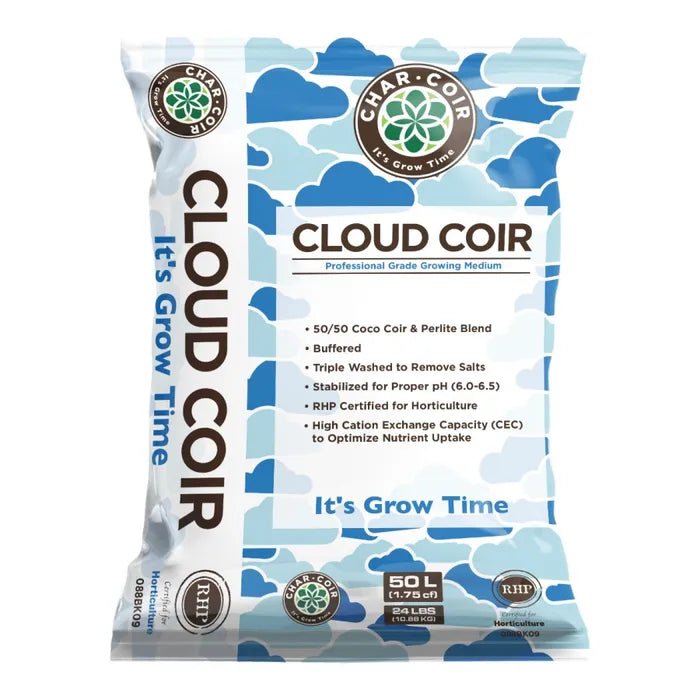 Char Coir CLOUD COIR 50/50 perlite/coco, RHP, 50L - Black Label Supply llc