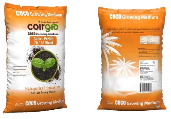 Coirgro Premium Coco - Perlite Loose bags – 50L - Black Label Supply llc