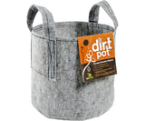 Dirt Pot Flexible Portable Planter, Grey (with handles) - Black Label Supply llc