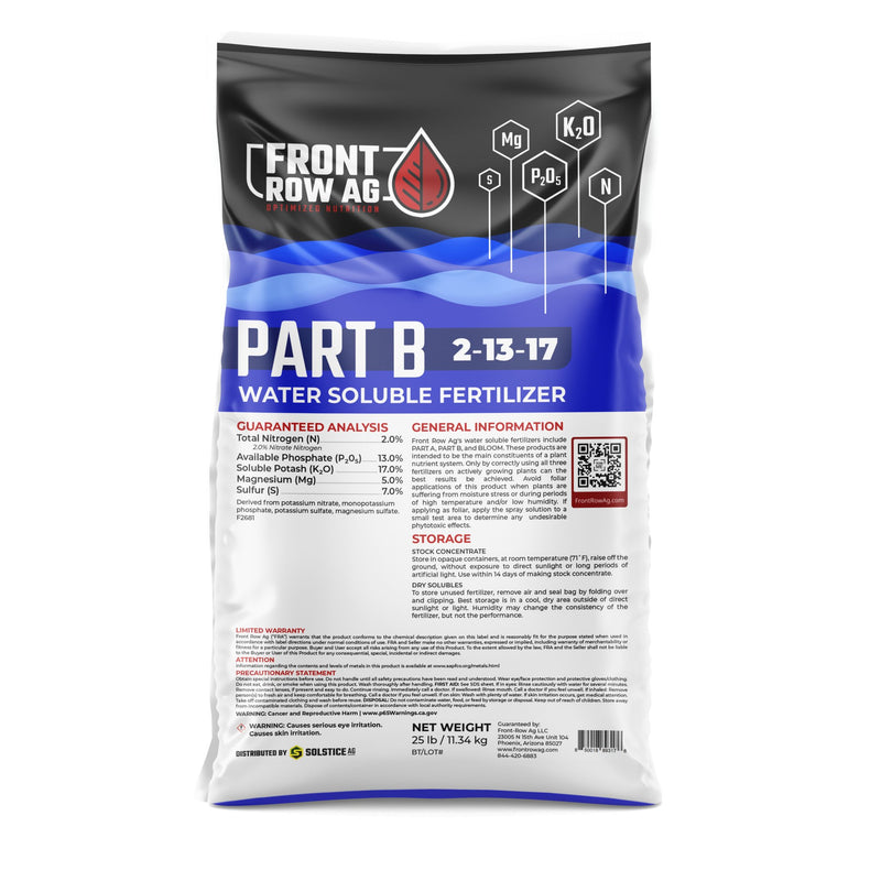 Front Row Ag - Part B - 25# - Black Label Supply llc