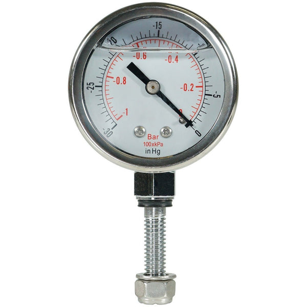 Glycerine Filled Vacuum Gauge Custom, for our Chamber Lids Only - Black Label Supply llc