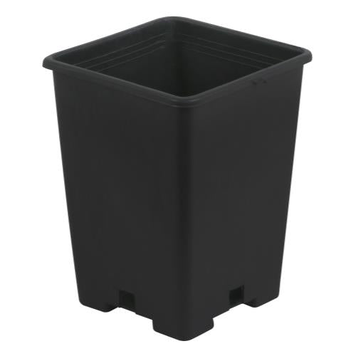 Gro Pro® Black Plastic Square Pots - Black Label Supply llc