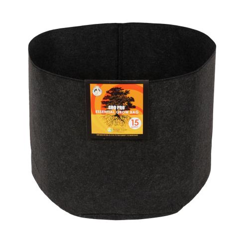 Gro Pro® Essential Round Fabric Pots - Black - Black Label Supply llc