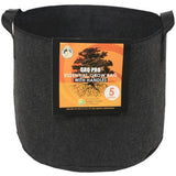 Gro Pro® Essential Round Fabric Pots with Handles - Black - Black Label Supply llc