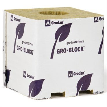 Grodan® A - OK Starter Plugs™ - 1in - 1in x 1in x 1.6in - Shrink Wrapped Strips - Fits Standard 10in x 20in Trays - Black Label Supply llc